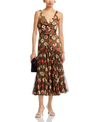 Floating Poppies Makaila Dress