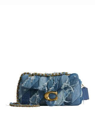 Tabby Shoulder Bag 26 With Denim Patchwork Quilting