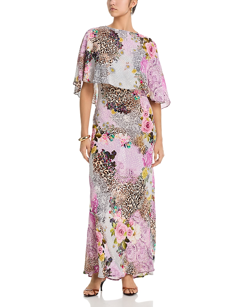 Afrm Izel Cape Maxi Dress