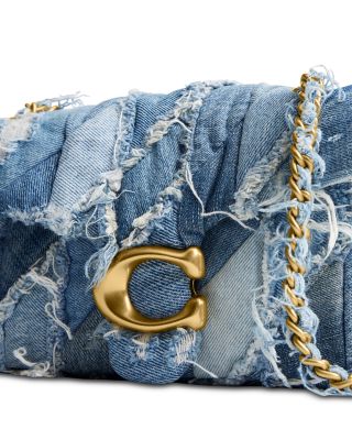 Tabby Shoulder Bag 26 With Denim Patchwork Quilting