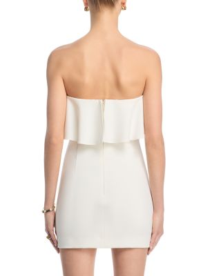 Whisper Strapless Frill Minidress