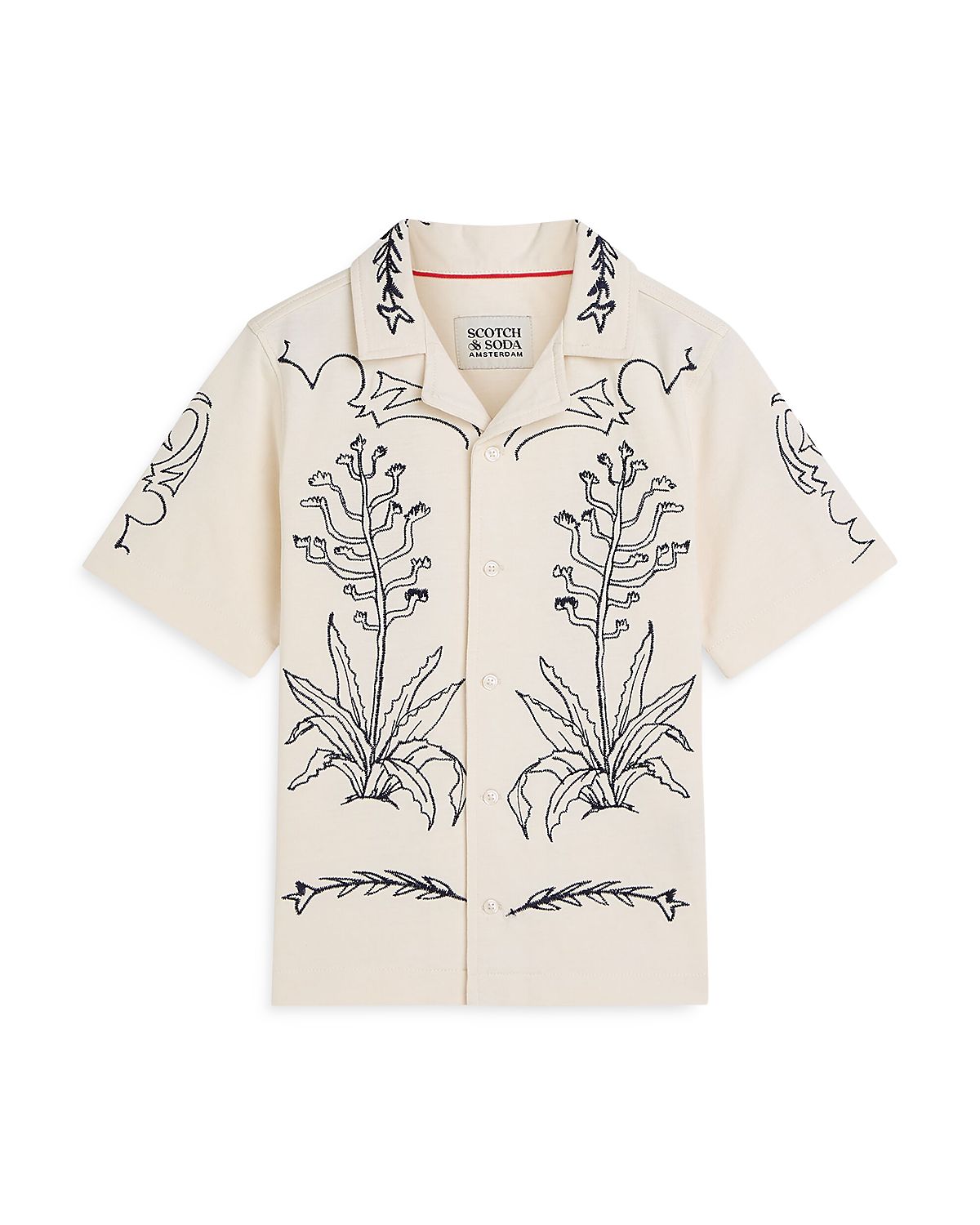 Scotch & Soda Boys' Placed Print Shirt - Little Kid, Big Kid