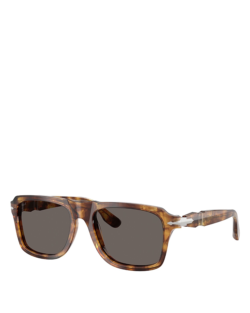 Persol Rectangular Sunglasses, 55mm