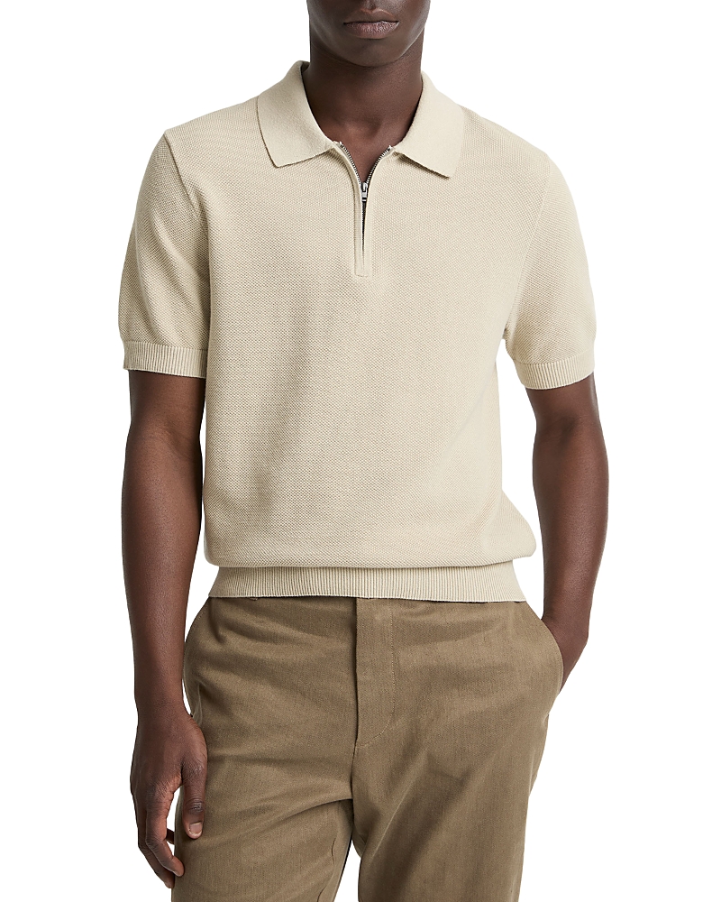 Vince Pique Zip Polo
