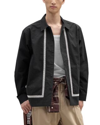 Reed Embroidered Button Front Shirt