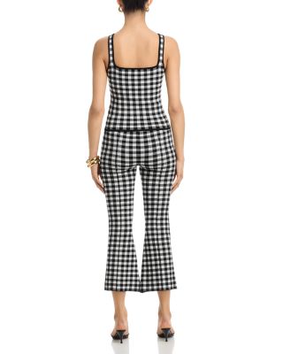Gingham Knit Pants - Exclusive