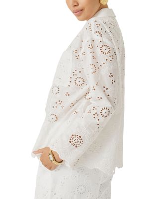 x &commat;Cellajaneblog Eyelet Button Front Top