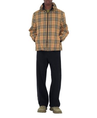 Reversible Check Hooded Jacket