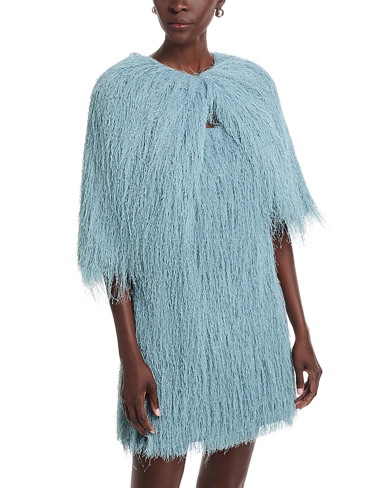 By Malene Birger Pinla Fringed Top In Blue