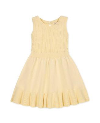 Girls' Organic Flounce Hem Tank Sweater Dress - Little Kid, Big Kid