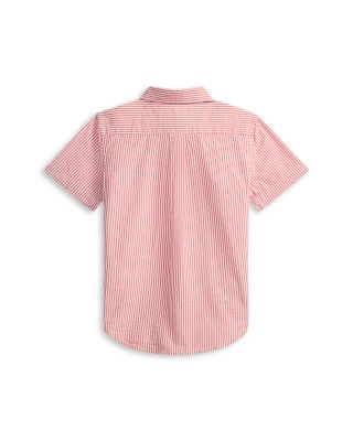 Boys' Striped Cotton Seersucker Shirt - Little Kid