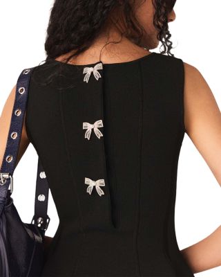 Skater Dress with Embellished Back Bows