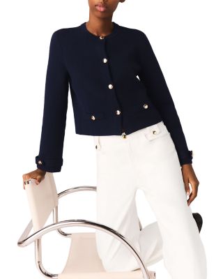 Detachable Embroidered Collar Cardigan