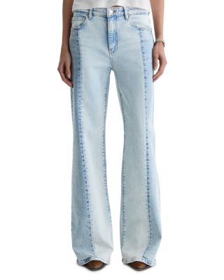 Saige Mid Rise Wide Leg Jeans in Solar Flare
