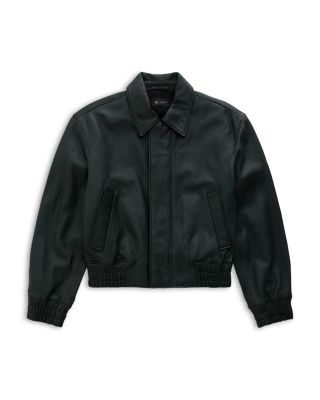 Lincoln Leather Bomber Jacket