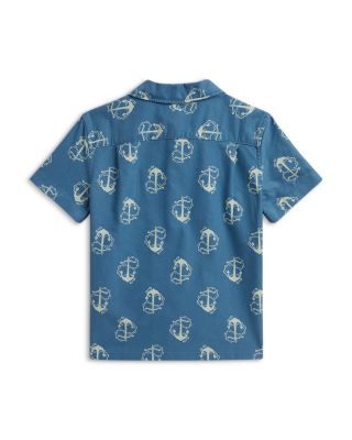 Boys' Anchor Print Cotton Oxford Shirt - Little Kid, Big Kid