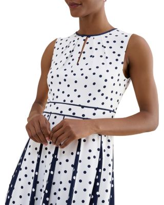 Angelica Floral Keyhole Neck Midi Dress