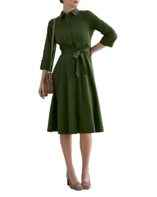 Brigitta Button Front Midi Dress