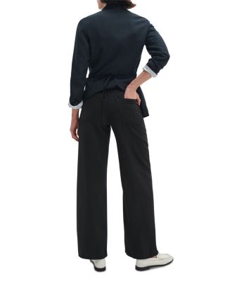 Andi High Rise Full Wide Leg Jeans in Black