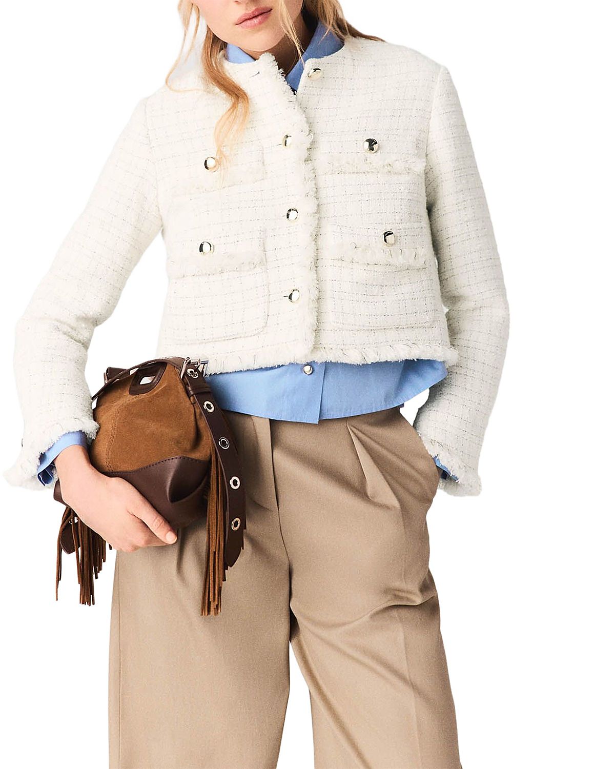 Maje Short Tweed Jacket
