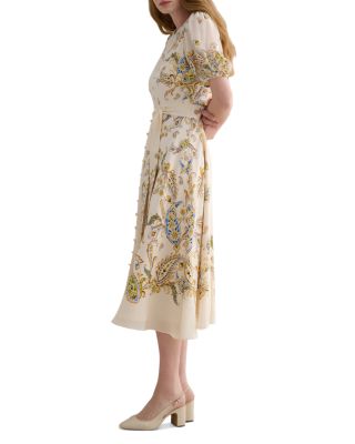 Alma Silk Paisley Dress