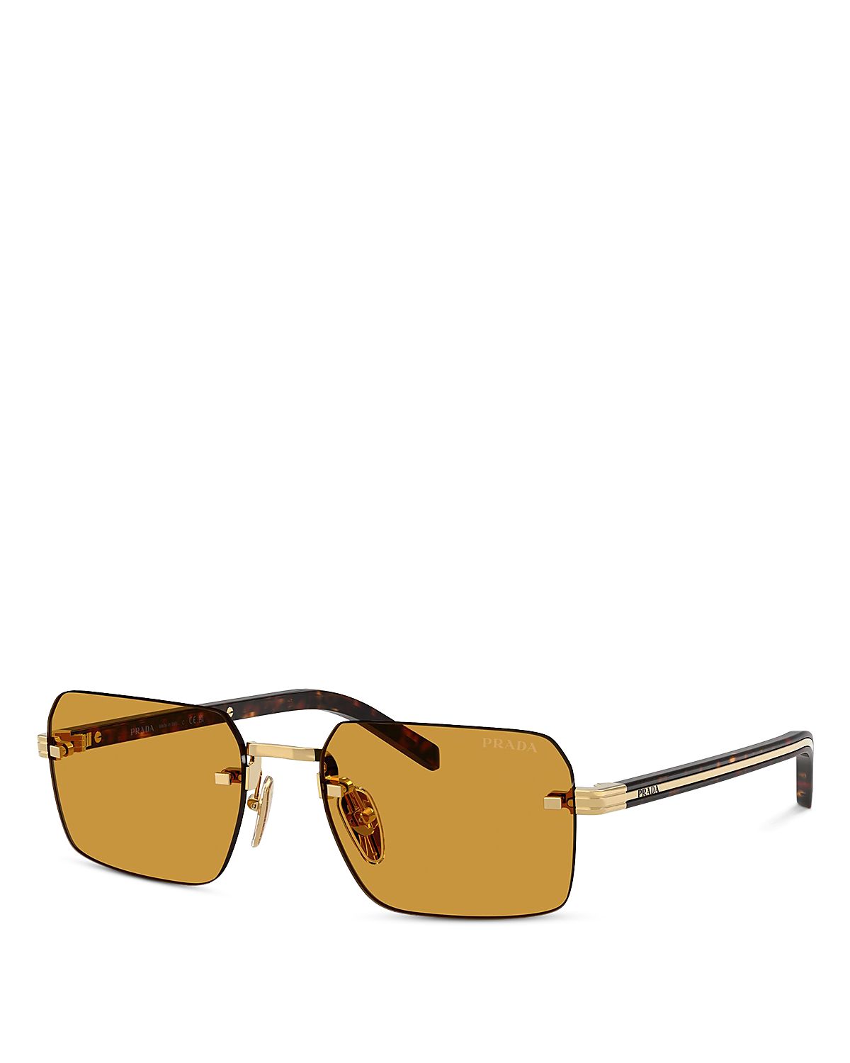 Prada Rectangular Sunglasses, 55mm