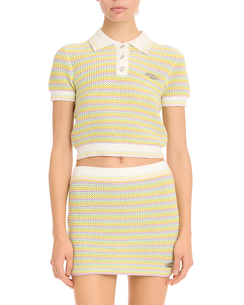Casablanca Bourgeois Stripe Polo Tee