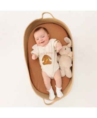 Boys' Little Bunny Patch Easter Short Sleeve Romper - Baby