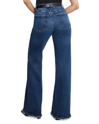 Soft Tech Palazzo Jeans in Indigo511