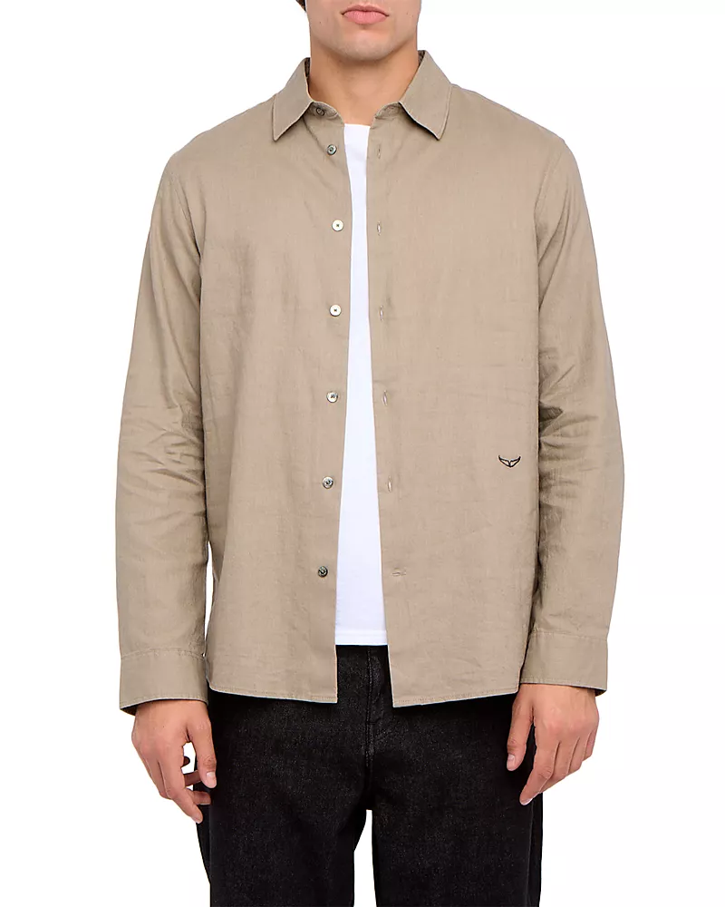 Zadig & Voltaire Classic Collar Linen Shirt