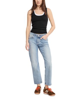 Vintage Straight Ankle Jeans in Indigo1220