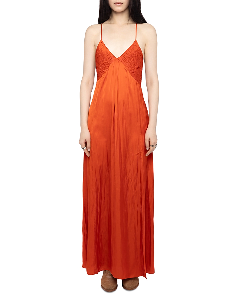 Zadig & Voltaire Rayonne Satin Maxi Dress