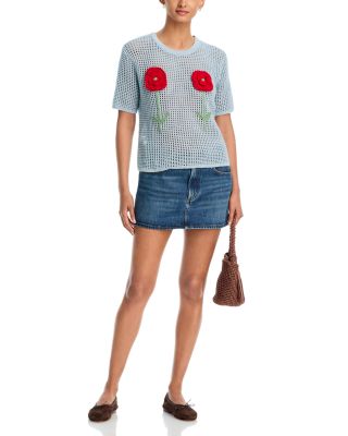 Knit Crochet Trim Tops - Exclusive