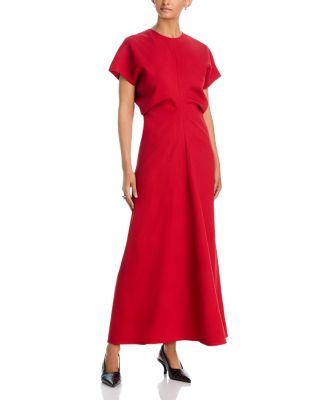 Slouch Waist Wool Dress