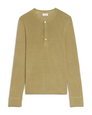 Signature Regular Fit Linen Henley  