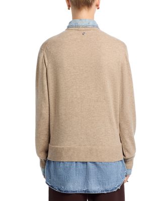 Layered Denim Shirt Sweater