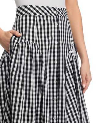 Robin Gingham Midi Skirt