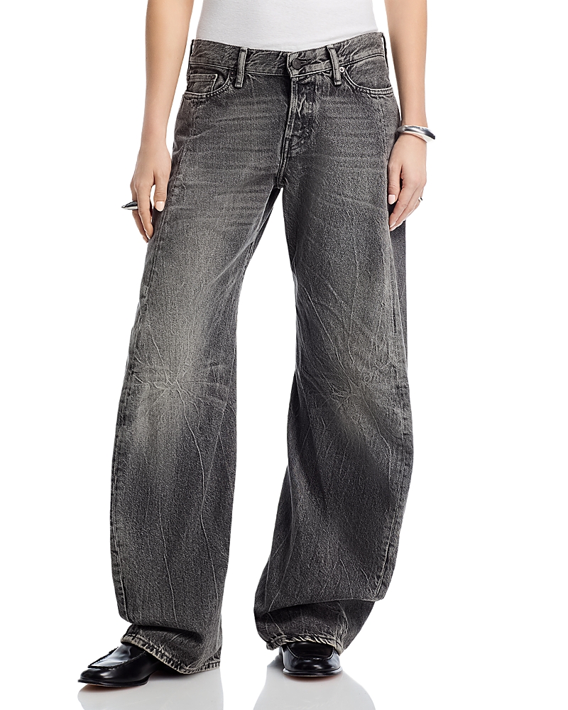 Acne Studios Wide Leg Jeans in Washed Black