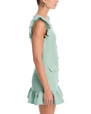 Tweed Flounce Mini Dress - Exclusive