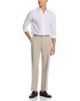 Linen Slim Fit Suit Pants