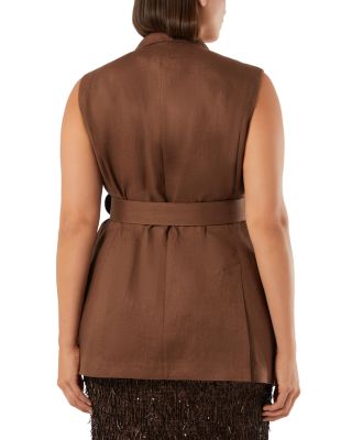 Mrnorli Cocoa Sleeveless Blazer