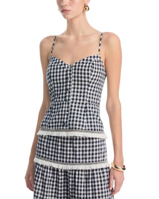 Gingham Top & Gingham Midi Skirt - Exclusive
