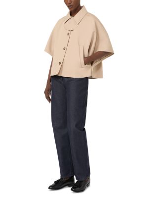 Mxapaggio Albino Cropped Cape Jacket