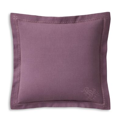 Martha Embroidered Throw Pillow, 18" x 18"