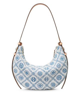 Romy Half Moon Denim Shoulder Bag