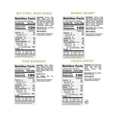 Garden Party 26 Assorted Candy 4 Piece Cube Kit