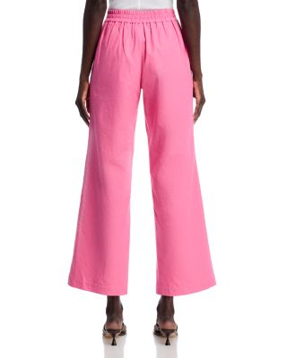 Embroidery Detail Pull On Pants