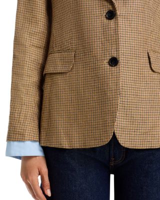 Frank Poplin Plaid Blazer