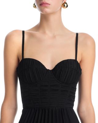 Solid Pleated Maxi Dress - Exclusive