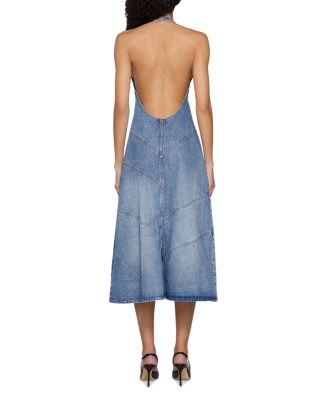 Delphi Pieced Halter Dress